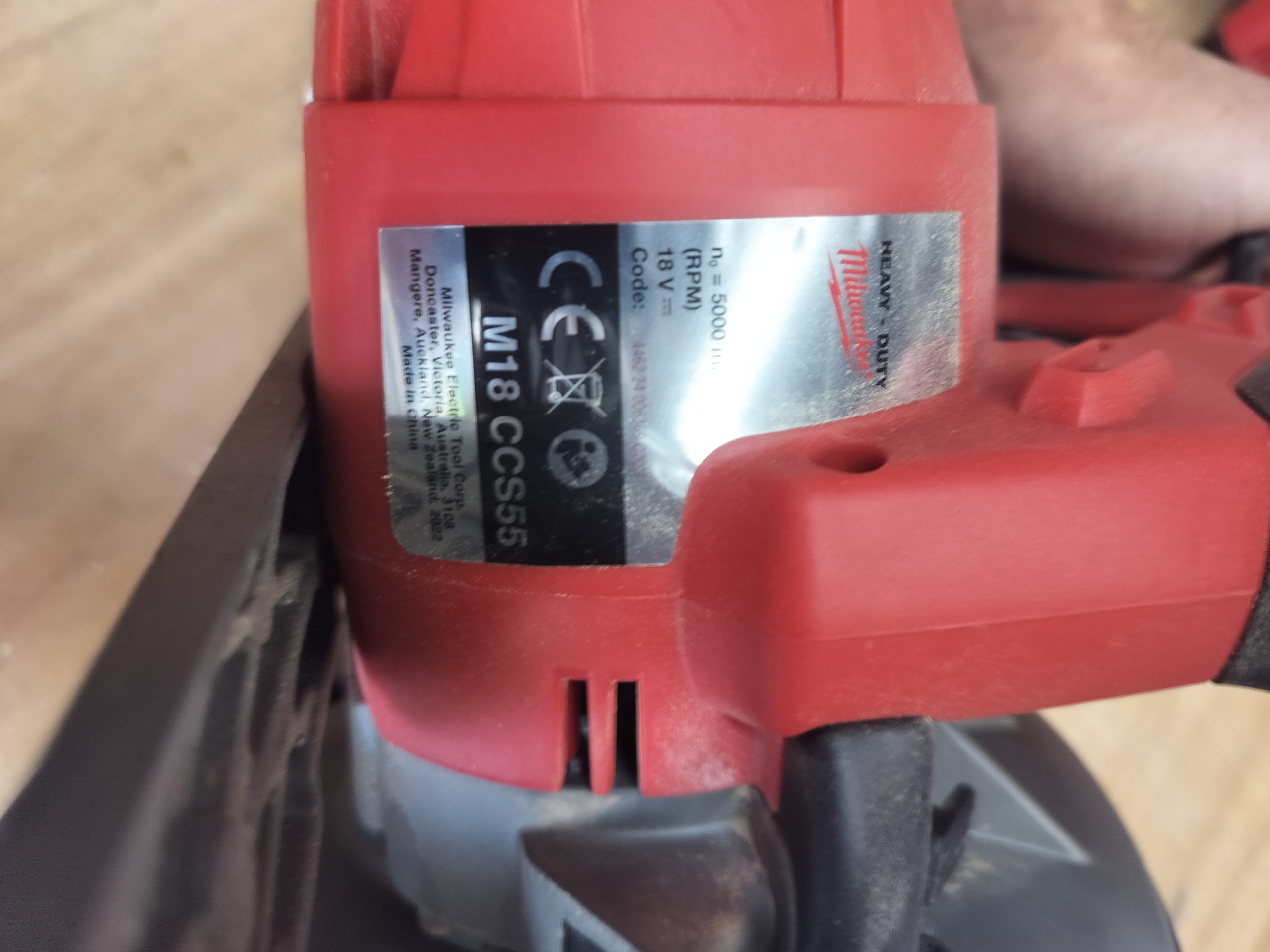 MILWAUKEE 18V 165mm FUELâ„¢ Circular Saw Skin M18CCS55-0 - Image 4