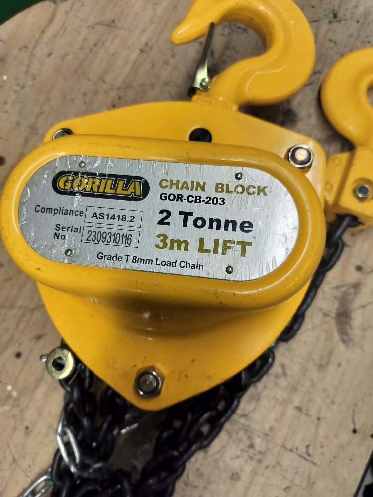 Gorilla GOR-CB-203 2 Tonne Chain Block
